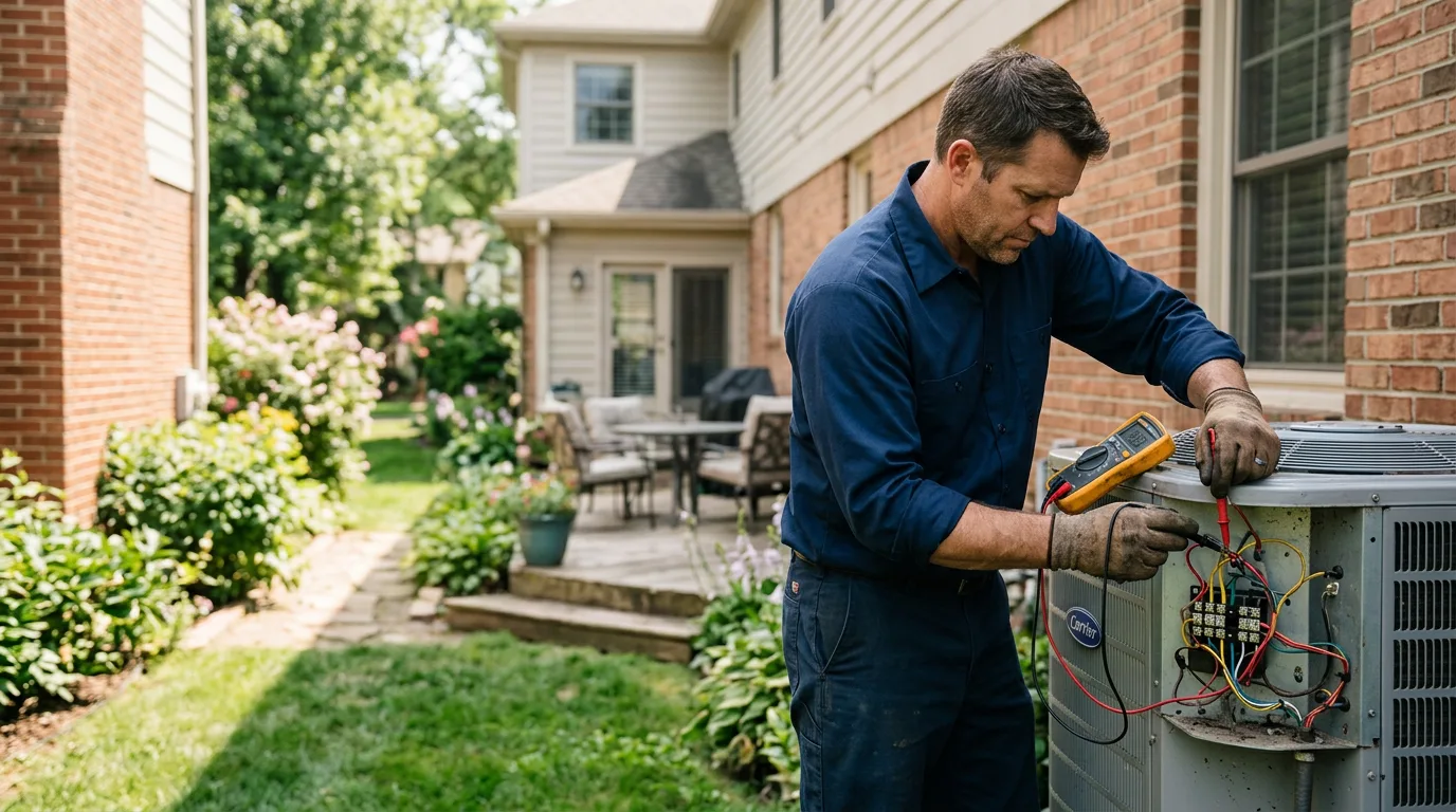 HVAC technician working near Moulton, TX